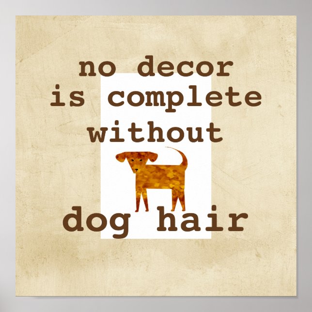 poster dog humour quote on distressed background (Front)