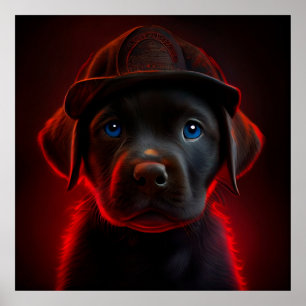 Poster Dog Red