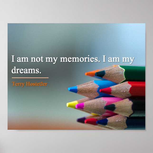 Poster - Dreams & Memories Inspirational Quote (Front)