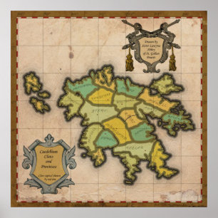 Poster Early Caedellium Map