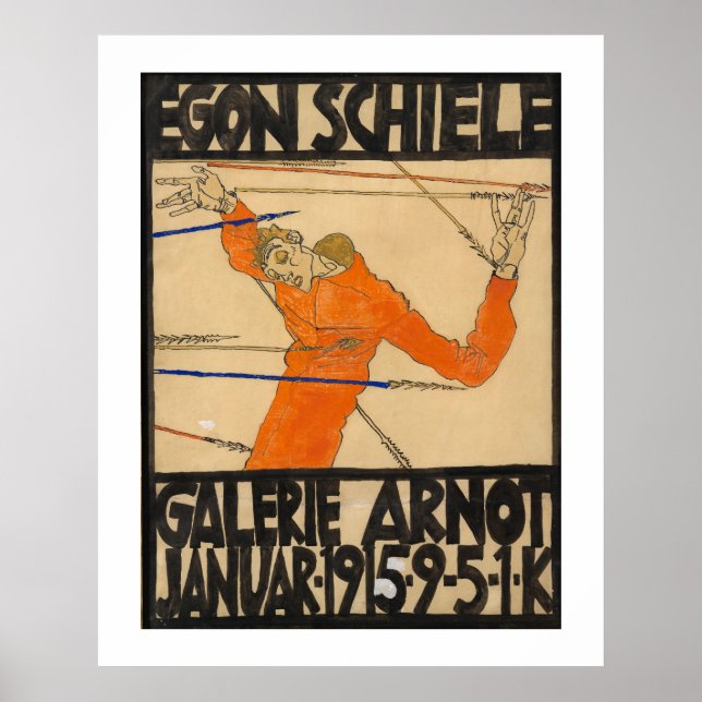 POSTER : EGON SCHIELE : 1914 -1915 (Front)