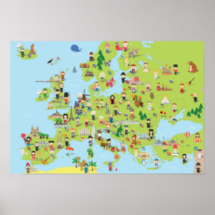 Poster - Europe Geography History Schools