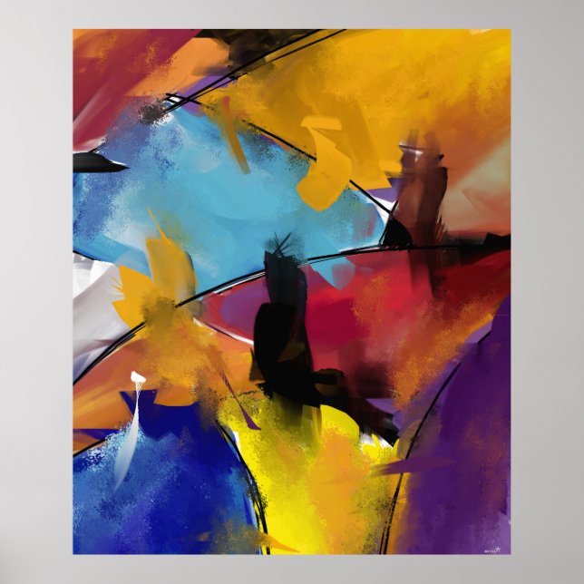 Poster Extra Grand modèle "Abstract 1412" (Front)