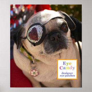 Poster: Eye Candy Eyes Mascot, Trixie the Pug Poster