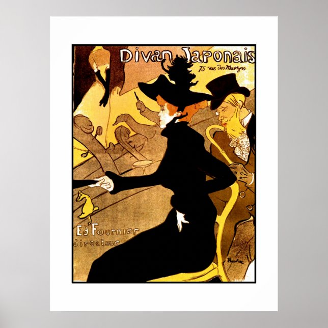 Poster Famous Artists Henri de Toulouse Lautrec (Front)