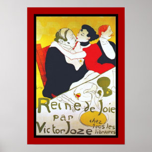 Poster Famous Artists Lautrec reine de joie 1892