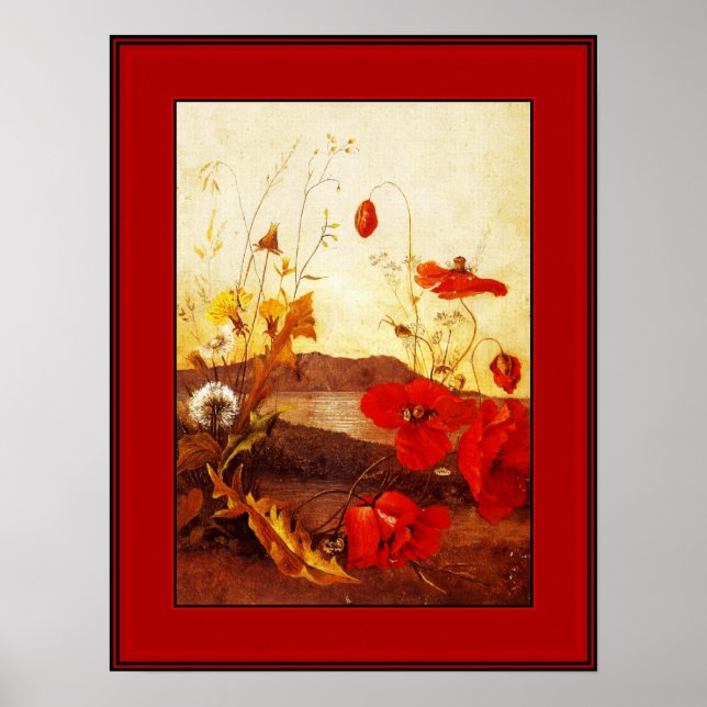 Poster Famous Artists 'Poppies' oil on canvas 2 (Front)