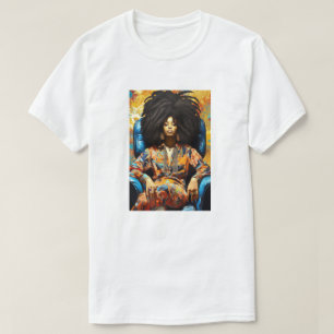 Poster Female Afro Creole - Modern Art Portrait T-Shirt