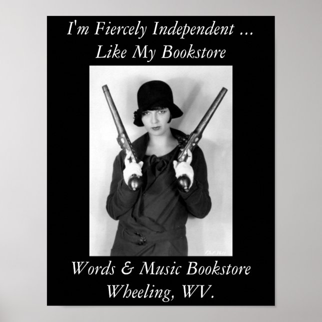 poster fiercely independent bookstore (Front)