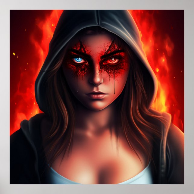 Poster Fille Super-Héros (Front)