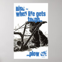 Poster Finnish Finn Sisu Tenacity Tough Plough On