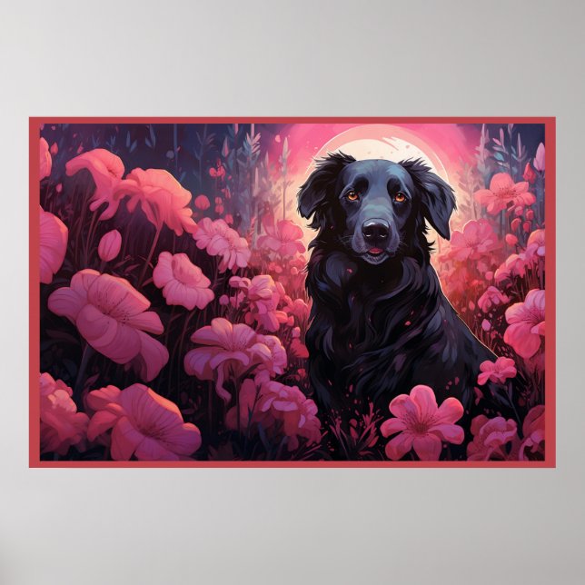Poster Floral Pups (Front)
