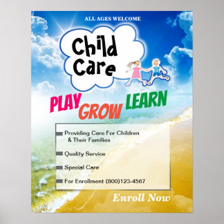 Poster for Daycare Child Baby Care