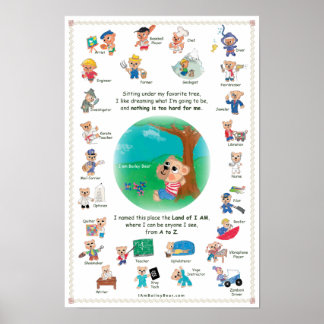 Poster for Kids - Bailey Bear in the Land of I AM