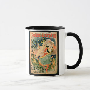 Poster for 'Le Miroir' at the Folies-Bergere, a pa Mug