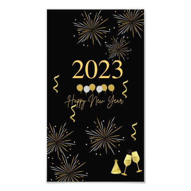 Poster for New Year's Eve Party Decor (Front)