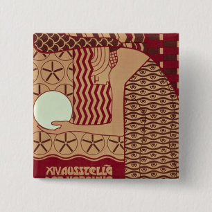 Poster for the 14th Exhibition of Vienna 15 Cm Square Badge