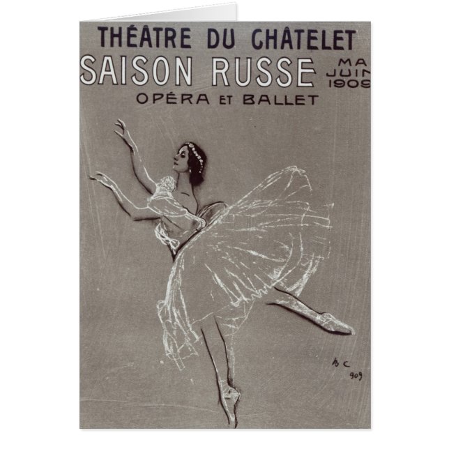 Poster for the 'Saison Russe' (Front)