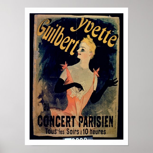 Poster for 'Yvette Guilbert Parisian Concert' (col (Front)