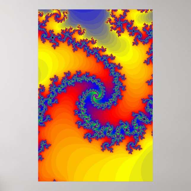 Poster: Fractal Spirals Poster (Front)