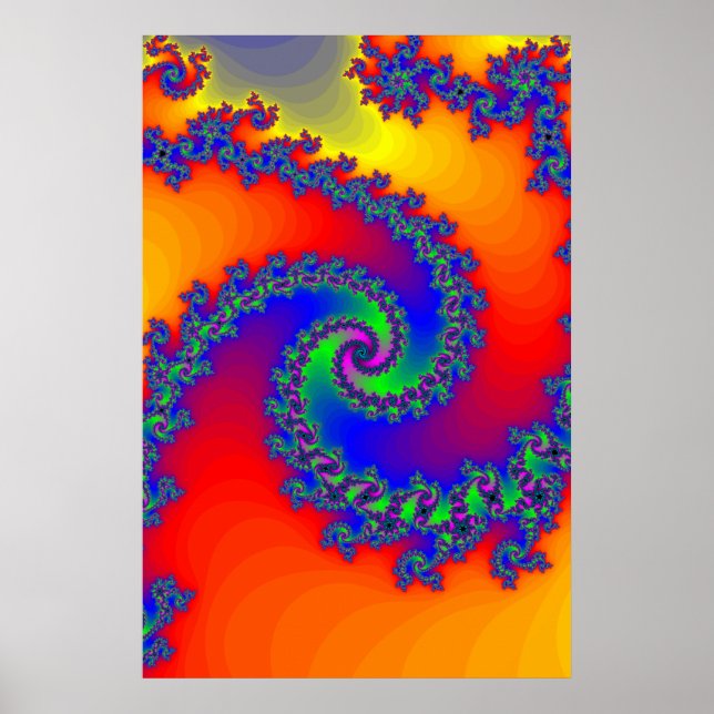 Poster: Fractal Spirals Poster (Front)