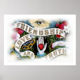 Poster Friendship, Love, & Truth