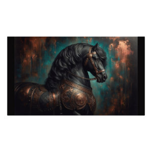 Poster Friesian Horse Gothic War Horse