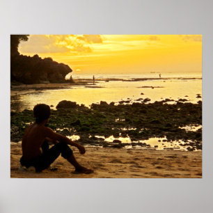 Poster full size (24"x18")  Padang Beach Bali