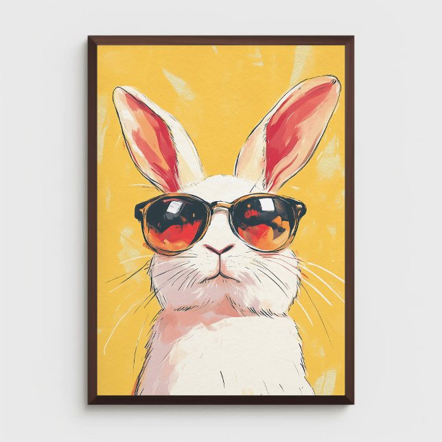 Poster Funny Bunny with Sunglasses  (Creator Uploaded)