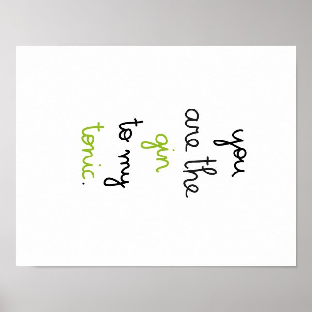 Poster Gin & Tonic (Front)