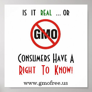 Poster - GMO, Right to Know