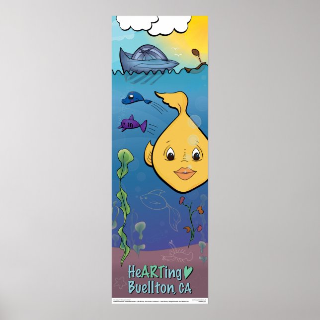 Poster - Goldie Fish - Buellton.Art  (Front)