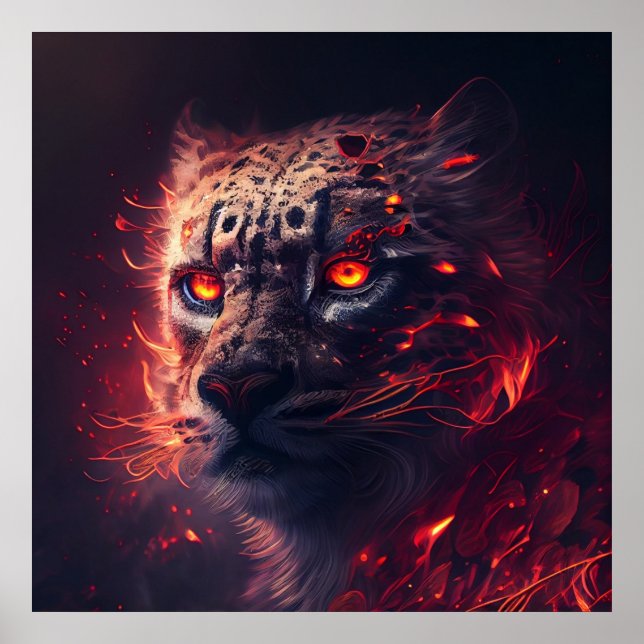 Poster Guépard rouge (Front)