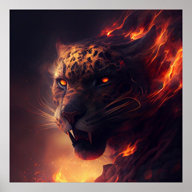 Poster Guépard rouge (Front)