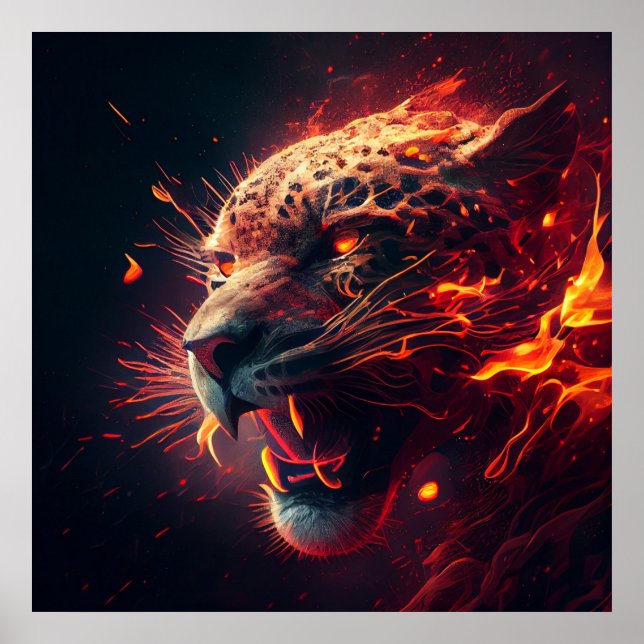 Poster Guépard rouge (Front)