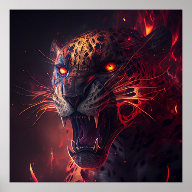 Poster Guépard rouge (Front)