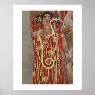 POSTER : GUSTAV KLIMT : HYGIEIA : 1907