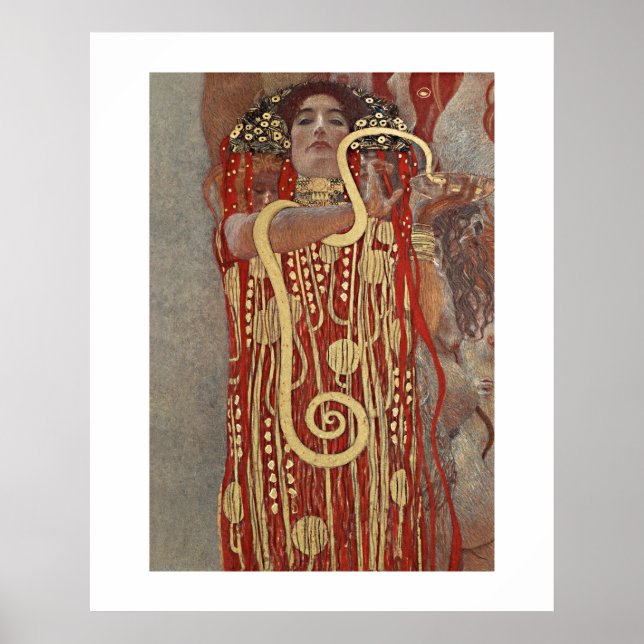 POSTER : GUSTAV KLIMT  : HYGIEIA : 1907 (Front)