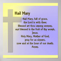 Poster-Hail Mary Prayer