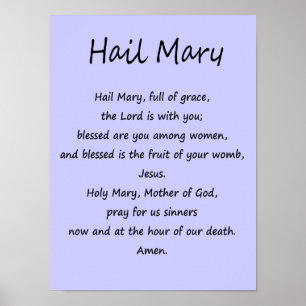 Poster ~ Hail Mary ~ Various Sizes & Paper Stock