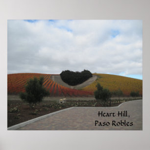 Poster: Heart Hill, Paso Robles,  in Autumn Poster