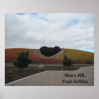 Poster: Heart Hill, Paso Robles,  in Autumn Poster