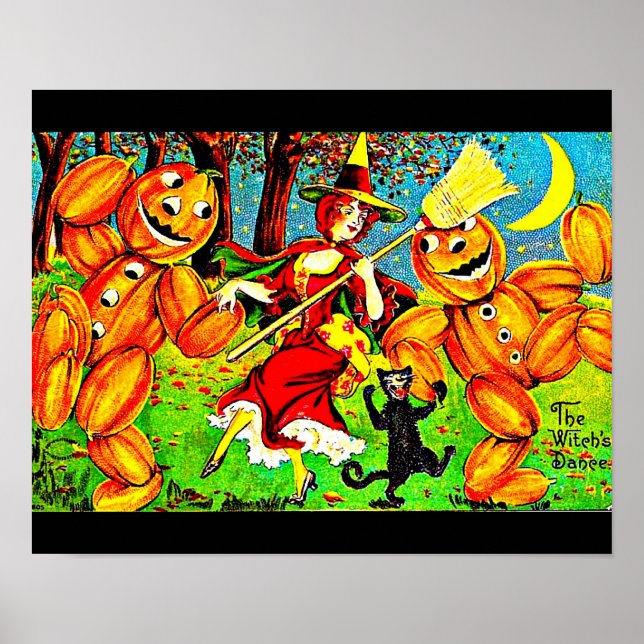 Poster-Holiday Art-Vintage Halloween 1 Poster (Front)