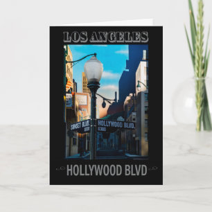 Poster Hollywood Blvd. Greeting Card