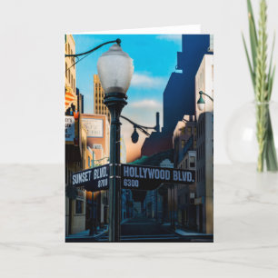 Poster Hollywood Blvd. Greeting Card