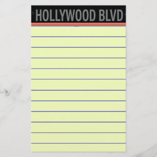 Poster Hollywood Blvd. Stationery