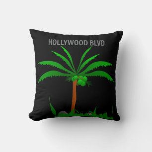 Poster Hollywood Blvd. Throw Pillow