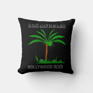 Poster Hollywood Blvd. Throw Pillow