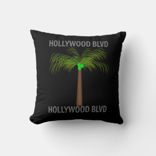 Poster Hollywood Blvd. Throw Pillow