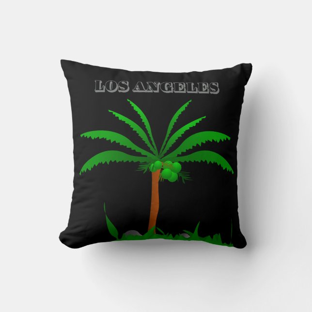 Poster Hollywood Blvd. Throw Pillow (Front)